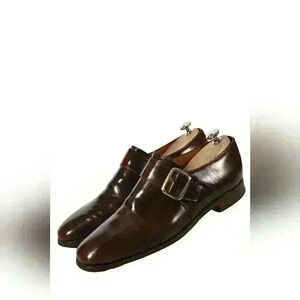 CHURCH'S BROWN CALFSKIN  LEATHER WESTBURY MONK STRAP DRESS SHOES 10US ENGLAND